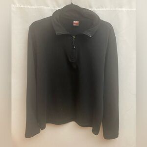 32 Degrees Heat Black Fleece Quarter Zip Pullover Sweater Men’s Size Medium